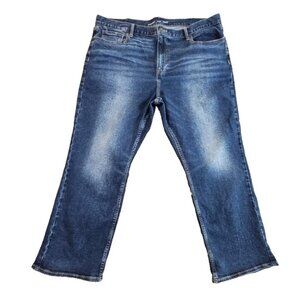 Old Navy Jeans 44x30 Blue Straight Built-In Flex Relaxed Fit Workpants EUC
